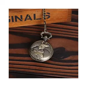 NEW 소형 독수리 회중 시계 미국 여행 기념 관광 소장 선물 수집